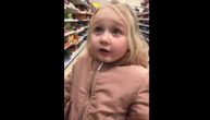 Četvorogodišnja devojčica postala hit na internetu kad je iskritikovala panične kupce