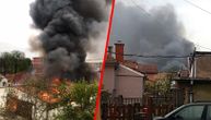 Izgorela garaža Doma zdravlja u Jagodini: Buknula vatra, gust dim se nadvio nad gradom