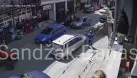 Snimak brutalne tuče u Novom Pazaru: Muškarac dotrčava do automobila, kreće masovna makljaža