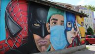 Kakav mural u Novom Sadu! U društvu superheroja našao se i jedan domaći