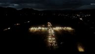 Amazing scenes in Montenegro: Cross-shaped column of cars formed in support of arrested Serb priests