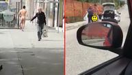 Šok snimak: Go trčao 3 kilometra kroz Split, policija ga jedva uhvatila i spakovala u "korona odelo"
