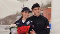 Najlepša slika MUP-a: U trenutku kad je Sanja zvanično postala policajac, Srđan ju je zaprosio