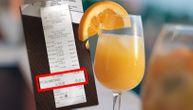 Novi hit trik vlasnika kafića: Naplatili krišku pomorandže na čaši 50 dinara!