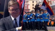 Pesnica na srcu, ponos u Moskvi: Vučić pozdravio gardiste tokom strojevog koraka