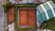 The largest portrait of Novak Djokovic appears in Belgrade: Masterpiece created on clay tennis court