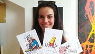 Maja iz Čačka ilustruje srpske narodne izreke: „Srećna sam kad crtežom izmamim osmeh drugome“