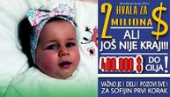 Za Sofijin korak sakupljena dva miliona: "Iza nas su 104 dana borbe, pomoć nam je sad najpotrebnija"