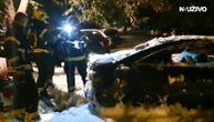 Izgoreo "audi A6" u Novom Sadu rano jutros: Sumnja se da požar podmetnut, oštećena još tri vozila
