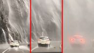 Prizor koji izaziva paniku: "Vodopadi" se slivaju niz stene kanjona Morače i čine ga još strašnijim