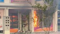 2 men arrested on suspicion of setting fire to a store in Novi Sad while workers were inside