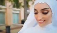 Nasmejana mlada pozirala nakon venčanja u Bejrutu, kad se odjednom sve zatreslo: Ostao samo dim