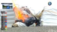 Novi Moto GP horor: Vinjales sleteo pri 215 km/h kad su otkazale kočnice, motor se zapalio!