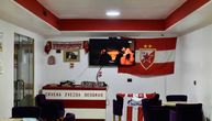 Serbian tavern in middle of Tirana: Red Star colors everywhere, special place for Cola's picture