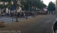 Grobari protestovali na Terazijama ispred FSS-a