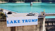 Serbs from Kosovo and Metohija display banners thanking Trump for his support