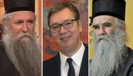 Vučić se u Beogradu sastao sa mitropolitom Amfilohijem i vladikom Joanikijem