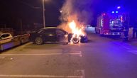 Recku Antiću, treneru Dinama, zapaljen auto u centru Vranja: Pogledajte fotografije sa lica mesta!