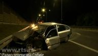 Teška nesreća na auto-putu u Beogradu: Auto naleteo na autobus, jedna osoba teško povređena