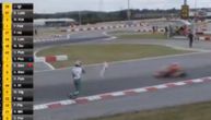 Haos na karting trci: Vozač branikom gađao rivala na stazi, pa ga sačekao u boksu i tukao pesnicama