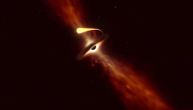 Hubble zabeležio spektakularan prizor: Crna rupa koja "proždire" zvezdu