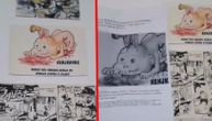 Ostvarene pretnje zbog crteža s krvavom bebom: Huligani upali na izložbu u Zemunu i bacili suzavac