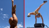Dve prelepe gimnastičarke izvele vežbu koja prkosi realnosti!