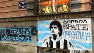 Na Dorćolu osvanuo grafit posvećen Maradoni: Odata počast legendi fudbala