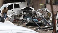 Demolirani automobili, staklo na sve strane, krv: Užasne scene posle eksplozije ispred RTS-a