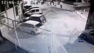 Video shows dangerous arsonists in Cacak approach car, throw incendiary device, flee after explosion
