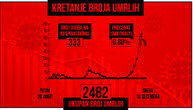 U Srbiji od korona virusa preminulo još 49 pacijenata, novozaraženo 5.353: Na respiratorima 333