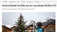 Svetski mediji izveštavaju o tome da u Srbiji počinje vakcinacija: "EU potučena u svom dvorištu"