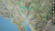 It's revealed why pilot "drew" heart in the sky over Montenegro: "Goodbye Montenegro Airlines"