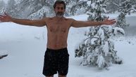 Zimonjić go i bos prkosi zimi i debelom snegu: Srpski teniser oduševio pratioce