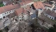 Snimak iz vazduha Petrinje razorene zemljotresom: Centar grada porušen