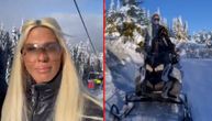 Jelena Karleuša sa ćerkicama uživa na Kopaoniku, pogledajte kako vozi motorne sanke