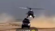 Neverovatna scena sa Dakar relija, Helikopter odvalio deo krova kamiona?!