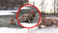 Novinar spasio psa iz zaleđenog jezera: Heroj Aleksandar uskočio je u ledenu vodu bez razmišljanja