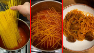 Umesto u vodu, stavila je sirove špagete u sok od paradajza: Da li biste se usudili da uradite isto?