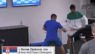 Ovo dobro izgleda: Đoković forsirao bolno mesto, pogledajte njegove vežbe pred duel sa Raonićem