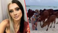 Zvezdu Granda udarila krava na plaži na Zanzibaru, a zbog drugarice 3 dana odmora provela u bolnici