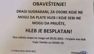 Pekara u Vrbasu prošla "test humanosti": Besplatan hleb za one koji nemaju novca da ga kupe