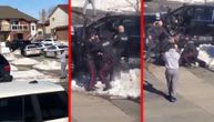 Ovako izgleda hapšenje u GTA stilu: Čak šest policajaca jedva savladalo jednog lopova