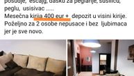 Iznajmljuje stan za 400 evra u Novom Sadu: Svi se šokirali kada su videli krevet