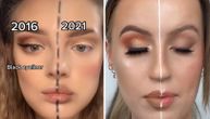 Izazov na internetu pokazao koliko se način šminkanja promenio za 5 godina: Razlika je neverovatna