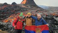 Srpska zastava ispred vulkana na Islandu posle velike erupcije: "Ovo je pojava retka i za Islanđane"