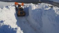"From November until May, snow here is waist-deep": A snow tunnel formed on Mt. Golija road