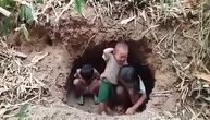 Šokantne slike iz Mjanmara: Decu bombe isterale iz kuća, kriju se u rupama u šumi