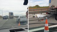 Strašan prizor na auto-putu Beograd - Novi Sad: Nesreća na mostu, sumnja se da je poginuo radnik
