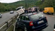Bus overturns on highway, seven people injured during Belgrade storm; fence hits woman on Ada Huja